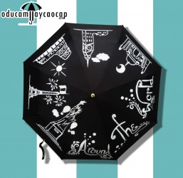 Designer compact umbrella is designed for high-level UV protection Around The World