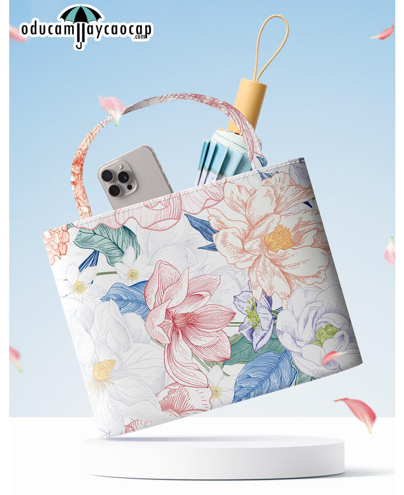 Ô dù cầm tay cao cấp 16 xương gập 3 tay cầm gỗ Ô dù cầm tay cao cấp 16 xương gập 3 tay cầm gỗ