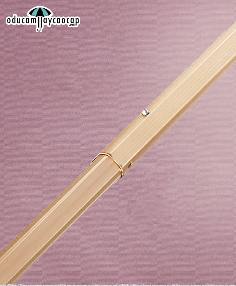 Evening Begonia - [16 XƯƠNG - 102CM - Ô DÙ GẬP 3 - 2 LỚP KÉP] - Ô dù cầm tay cao cấp gập 3 ,16 xương tay cầm gỗ, 2 tán kép họa tiết, chống UV