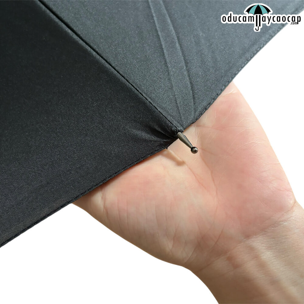 [DÙ CÁN THẲNG - 150cm- 16 Xương - Tay cầm cong] Ô dù cầm tay cán dài và thẳng cao cấp 16 nan, 2 lớp chuyên dụng cho sân Golf số 34 (Black)