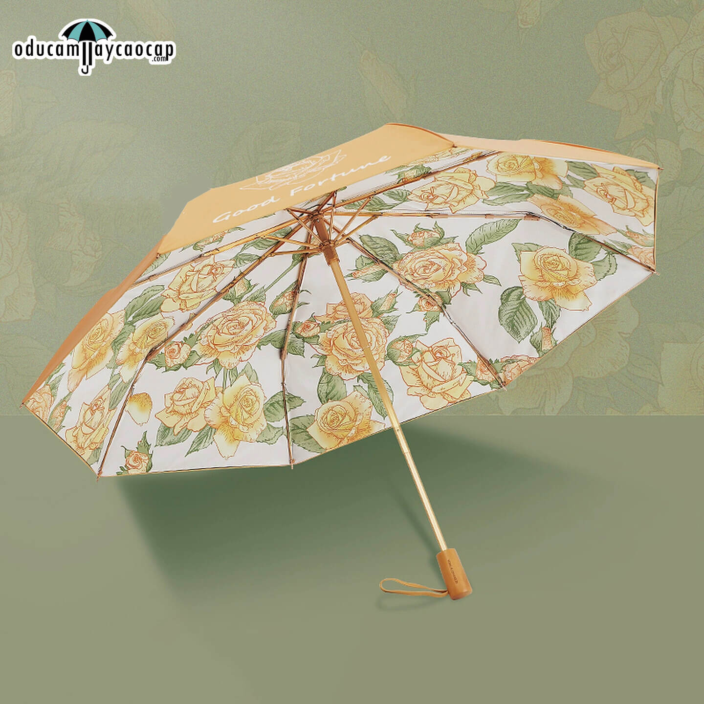 Ô dù cầm tay cao cấp gấp 3 siêu sang trọng