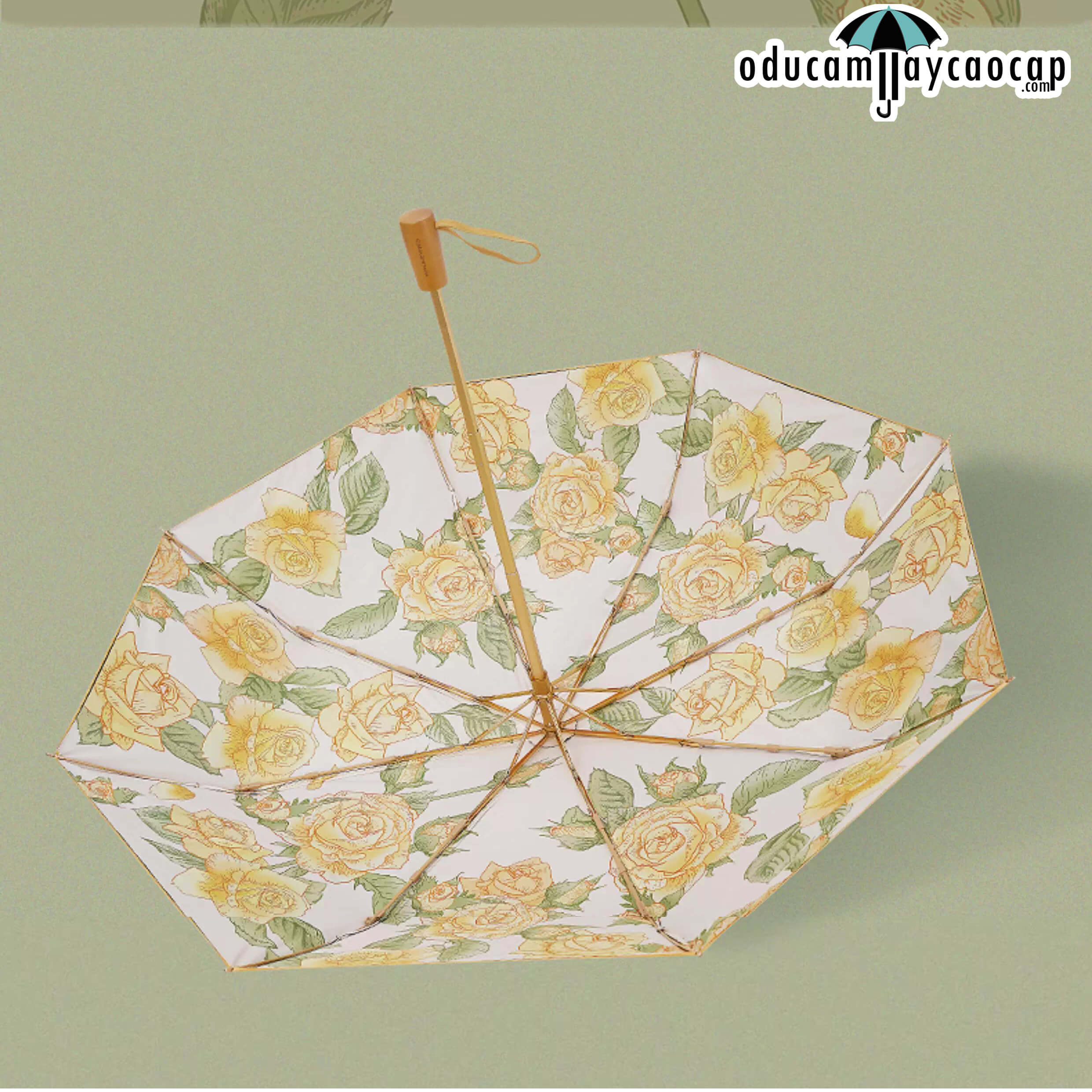 Ô dù cầm tay cao cấp gấp 3 siêu sang trọng