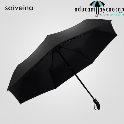 Automatic umbrella with curved handles Black colors for her personality