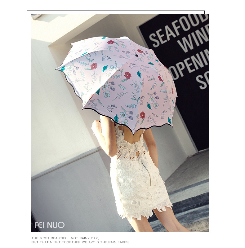 Ô dù cầm tay cao cấp Hongkong chống tia UV mùa hè ngọt ngào 