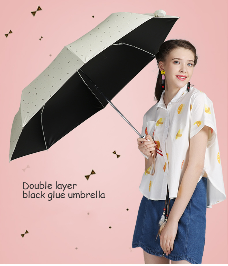 [AUTOMATIC] Umbrella Hongkong automatic high-grade automatic anti-UV light bow (Beige)