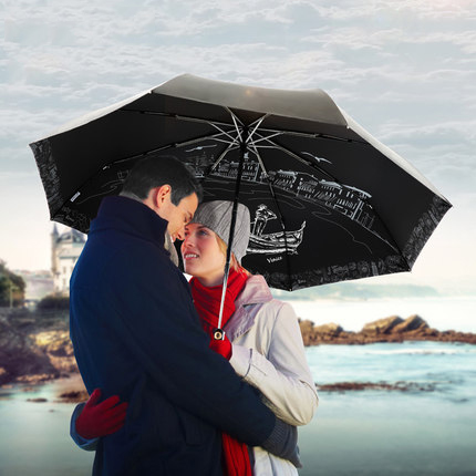 Automatic umbrella inspired by Venice love city
