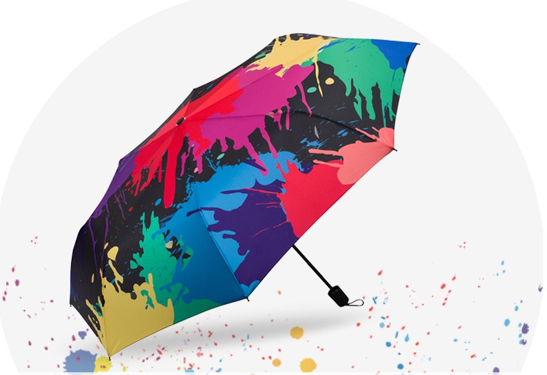 Ô dù cầm tay cao cấp Hongkong chống tia UV sáng tạo màu sắc