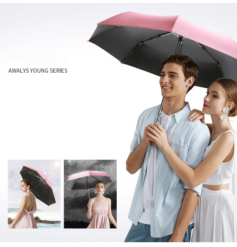 [AUTOMATIC] Automatic umbrella high-grade anti-UV high-grade automatic PINK