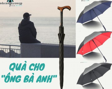 5 mẫu ô dù cầm tay cao cấp cán dài làm quà tặng cho 