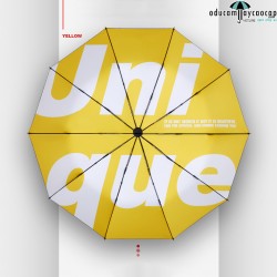 [TỰ ĐỘNG] Ô dù cầm tay cao cấp tự động chống UV Unique inside (yellow)